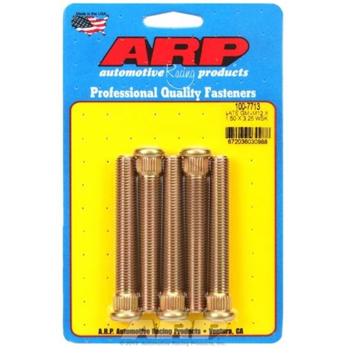 ARP - Competition Wheel Studs fits GM Camaro, Firebird, Corvette, Holden - Late Model M12 X 1.5 Thread (5-Pack) - AR100-7713