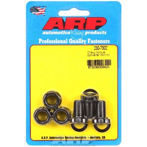 ARP - Torque Converter Bolt Kit fits GM TH350, TH400 & Powerglide With Most Aftermarket Converter, 7/16-20 Thread x .750" UHL - AR230-7302