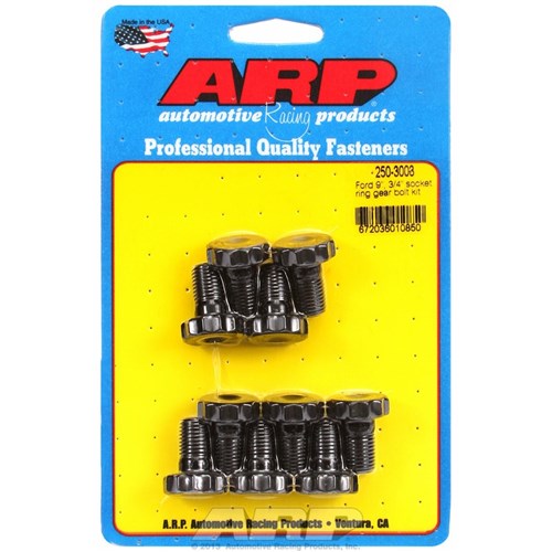 ARP - Ring Gear Bolt Kit fits Ford 9" 7/16"-20 x .750" UHL with 3/4" Socket Size - AR250-3003