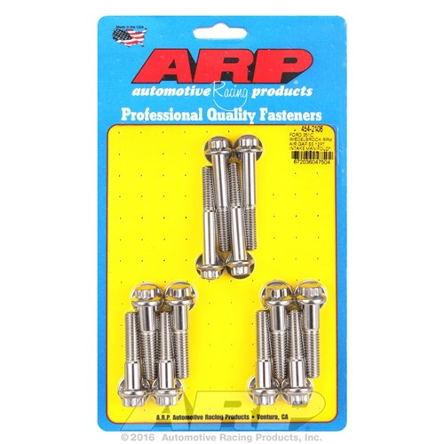 ARP - Intake Manifold Bolt Kit, 12-Point S/S fits Ford 302-351 Cleveland With Edelbrock RPM Air Gap - AR454-2106