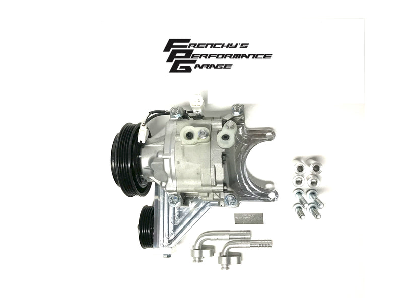 Frenchy's Performance Garage - Nissan RB R32 R33 R34 A/C Air Conditioning Compressor Replacement Upgrade R134A FPG-094