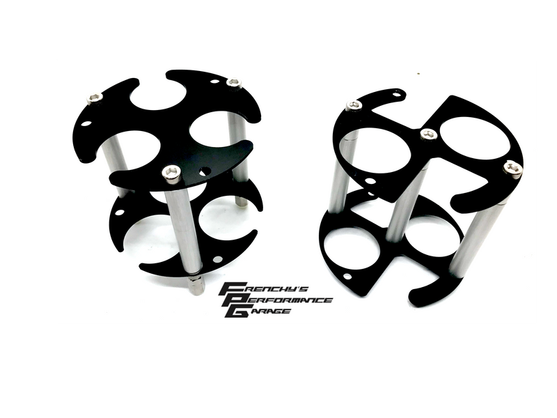 Frenchy's Performance Garage - S13 180SX R32GTST Twin Pump Hanger Kit Billet Hat -6 V3 FPG-090