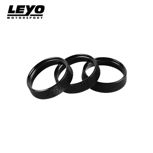 Leyo Motorsport - Billet Aluminum Knobs 3PC (Black) - Volkswagen