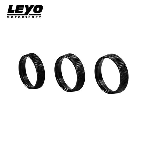 Leyo Motorsport - Billet Aluminum Knobs 3PC (Black) - Volkswagen