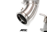 ARTEC Performance - Mitsubishi Evo 10 4B11T 3.5" Cast Dump / Front Pipe - Version 2