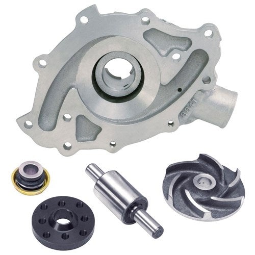 EDELBROCK - Victor Series Aluminium Water Pump Ford 289-302-351 W, Right Hand Inlet with back plate, 5/8" pilot shaft - ED8841