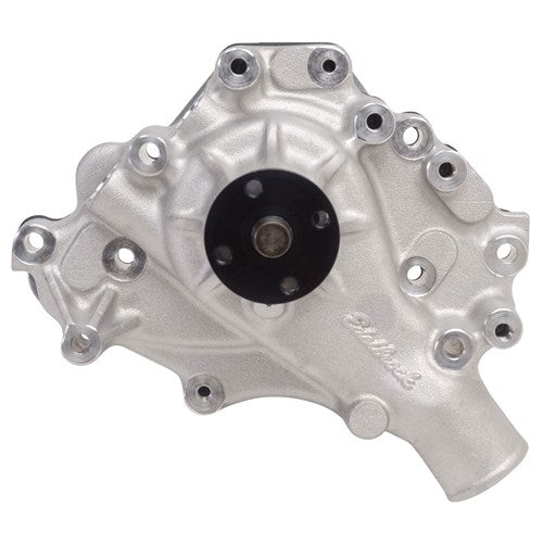 EDELBROCK - Victor Series Aluminium Water Pump Ford 302-351W, Left Hand Inlet with back plate, 5/8" pilot shaft - ED8843