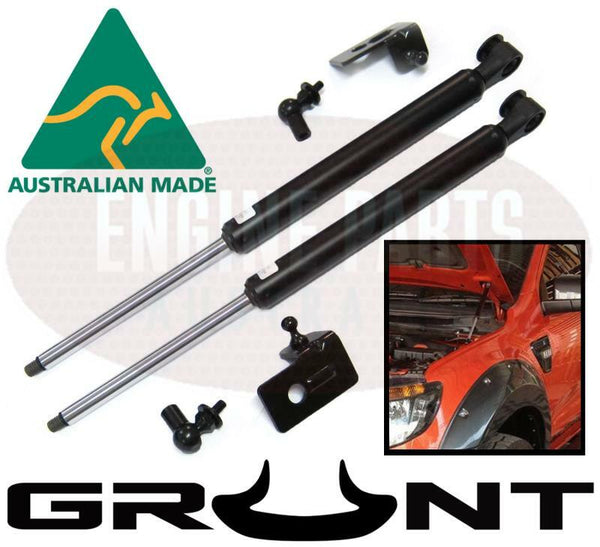 Grunt 4x4 - Bonnet Hood Gas Struts Damper Conversion Kit for Ford PX Ranger 2011-2019