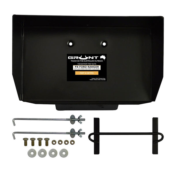 Grunt 4x4 - dual battery tray for Ford Ranger PX PX2 2011-2019 2.2 3.2 tray-back GBTFR2