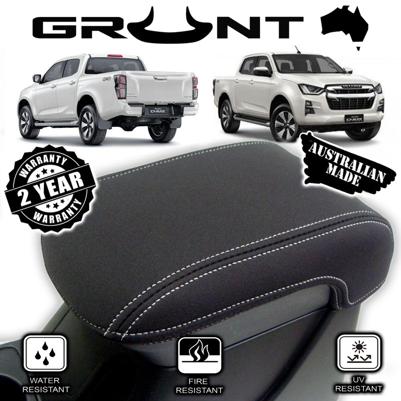 Grunt 4x4 - neoprene center console lid cover wetsuit for Isuzu D-Max 07/2020 - Current