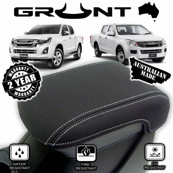 Grunt 4x4 - neoprene centre console lid cover wetsuit for Isuzu D-Max 2012-2019