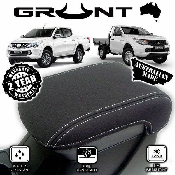 Grunt 4x4 - neoprene centre console lid cover for Mitsubishi Triton MQ 2015-2019