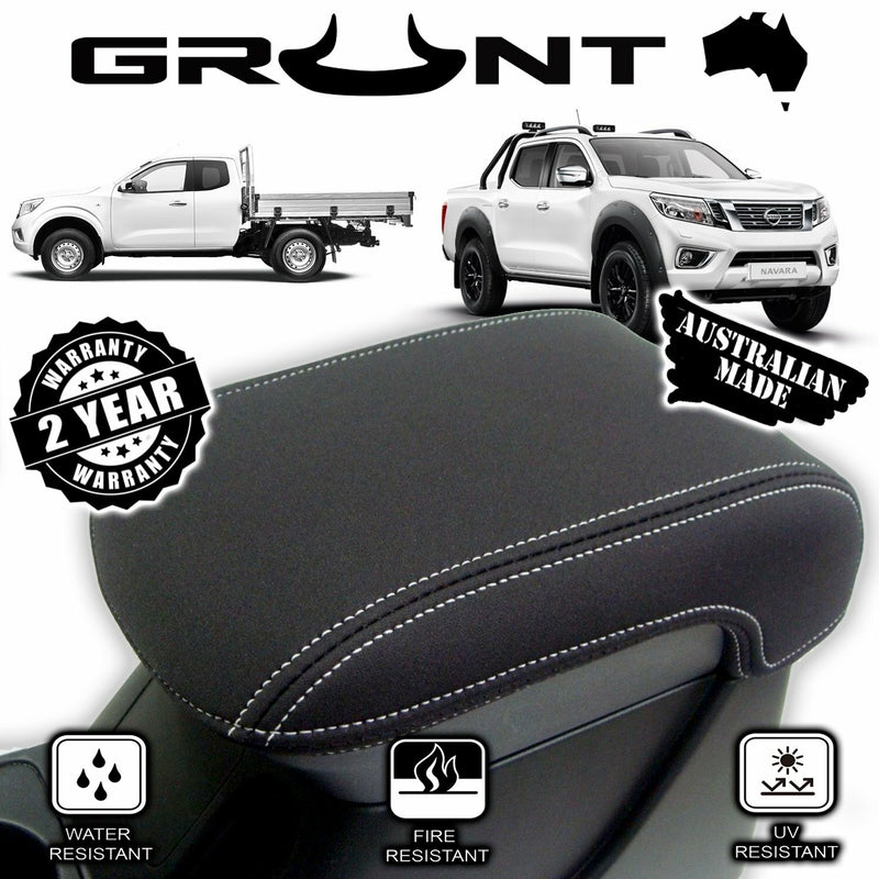 Grunt 4x4 - neoprene centre console lid cover for Nissan Navara D23 NP300 2015-2022 GCC-NP300