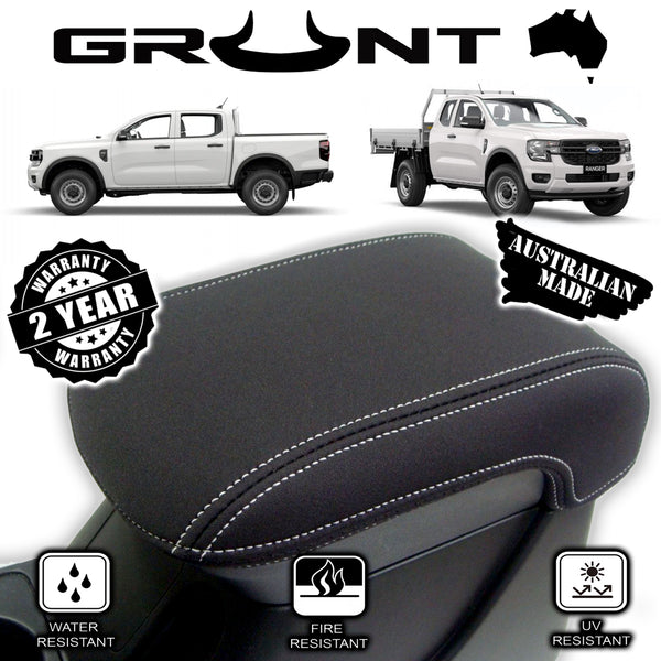 Grunt 4x4 - neoprene centre console lid cover wetsuit Ford Ranger Next GenXL XLS P703 - GCC-P703XL