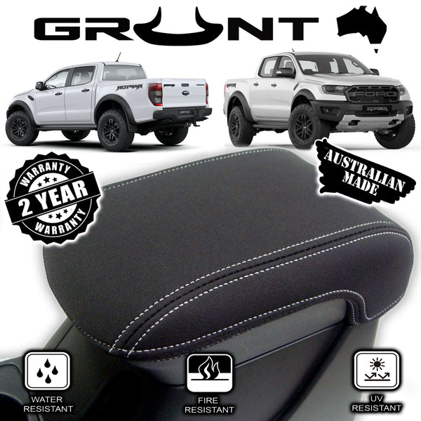 Grunt 4x4 - neoprene center console lid cover wetsuit for Ford Ranger Raptor 09/2018 - 2022