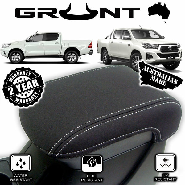 Grunt 4x4 - neoprene centre console lid cover for Toyota Hilux SR SR5 2015-2019