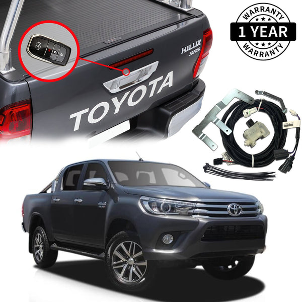 Grunt 4x4 - Tailgate Central Locking Kit for Toyota Hilux 2015-2018 w/out barrel lock