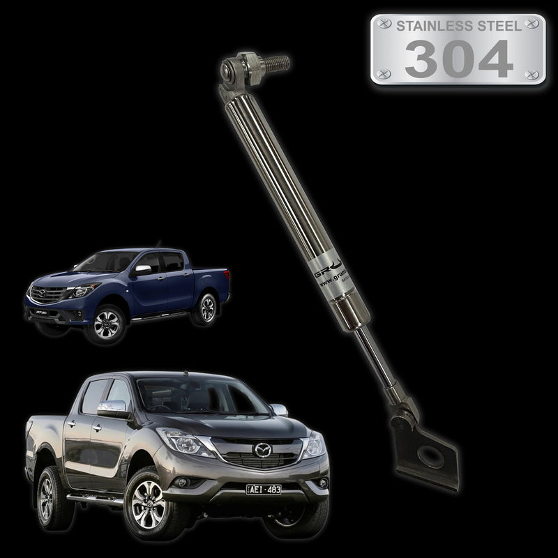 Grunt 4x4 - Tailgate Stainless Steel Easy Down Strut System for Mazda BT-50 2012-2018 GDS-MBT50SS