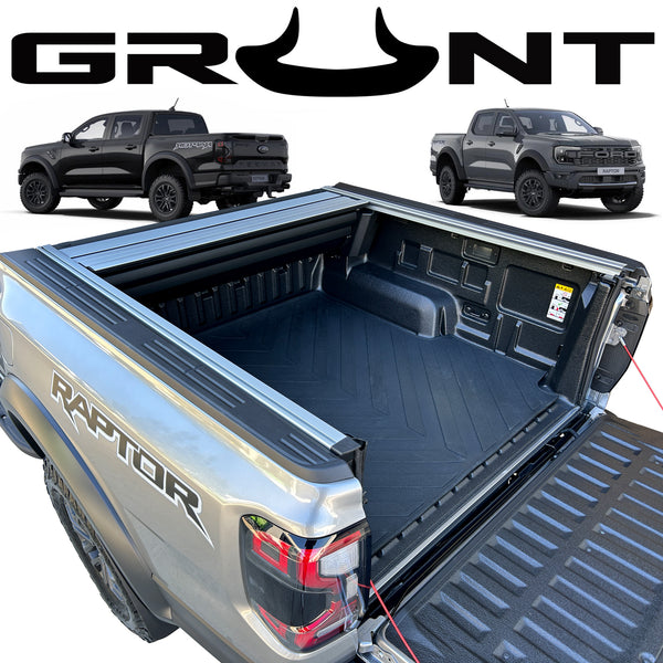 Grunt 4x4 - Heavy Duty Moulded Rubber Ute Cargo Mat Next Gen Ford Ranger Raptor With Tub Liner
