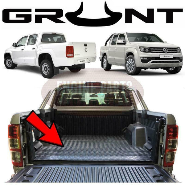 Grunt 4x4 - Rubber Checker Plate Ute Mat Volkswagen VW Amarok With Tub Liner
