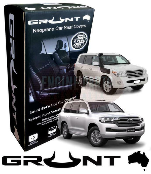 Grunt 4x4 - Premium Neoprene Front Seat Covers for Toyota Landcruiser 200 Series