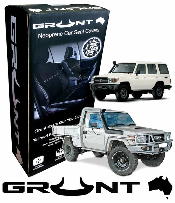 Grunt 4x4 -  neoprene car seat covers front for Toyota Landcruiser 70 76 79 Series
