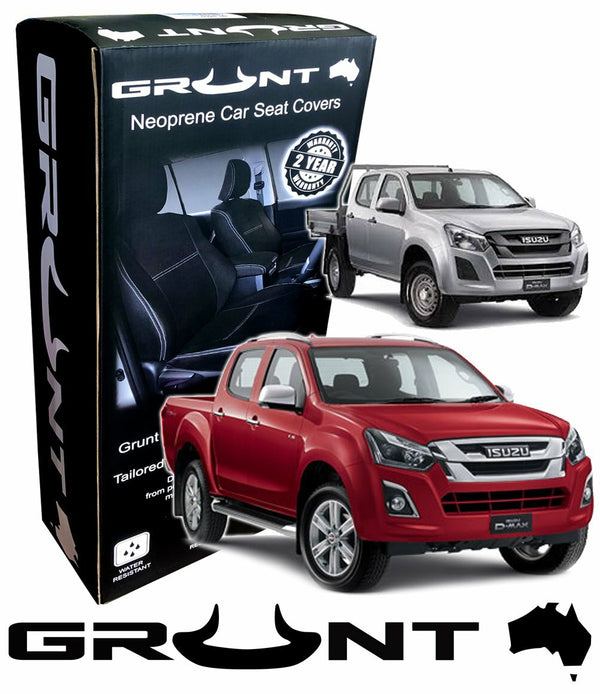 Grunt 4x4 - neoprene car front seat covers for Isuzu D-Max 2012-2020 GSC-DMAXF