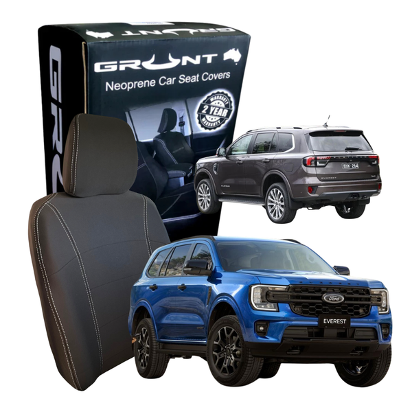 Grunt 4x4 -  Neoprene Rear Seat Covers to suit Ford Everest Next Gen 2022 On