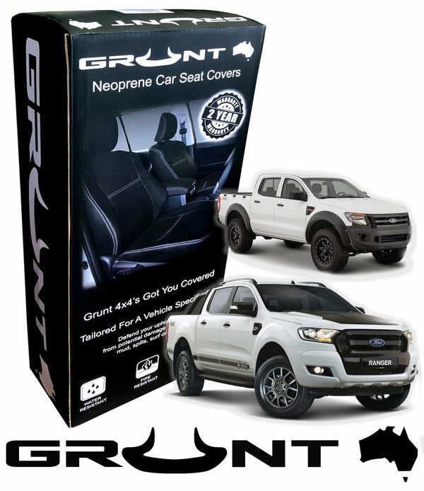 Grunt 4x4 - neoprene car front seat covers for Ford Ranger PX PX2 & PX3 2011-2020