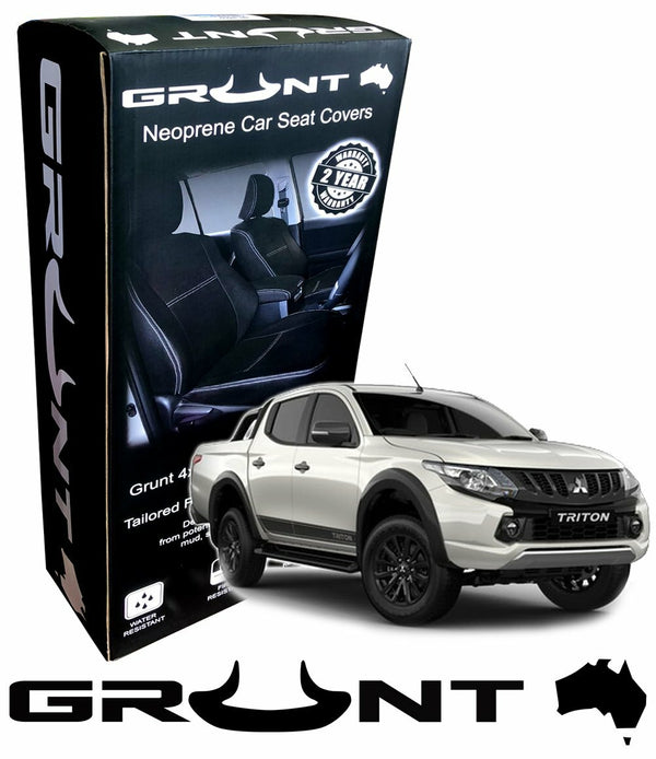 Grunt 4x4 - Neoprene front car seat covers Mitsubish Triton MQ 2015-2020 GSC-MQF