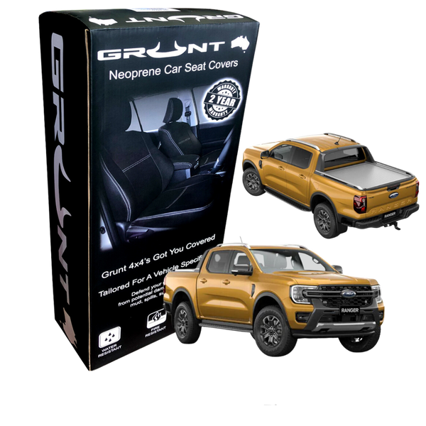 Grunt 4x4 - neoprene car rear seat covers for Next Gen Ford Ranger P703