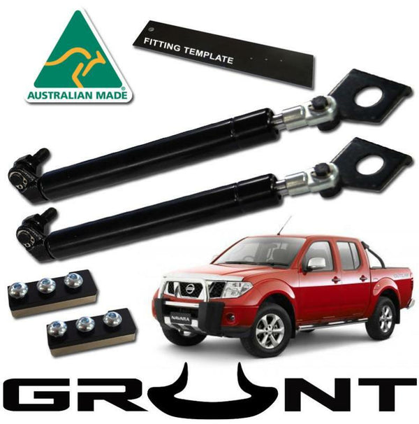 Grunt 4x4 - REAR TAILGATE SLOW DOWN EASY UP SHOCK STRUT KIT for Nissan D40 NAVARA 2005 - 2015