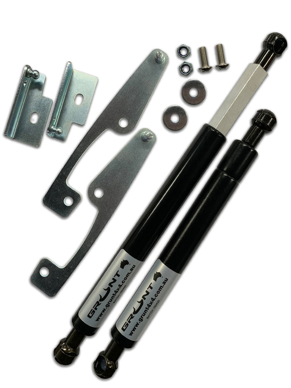 Grunt 4x4 - tailgate strut assist system for Toyota Hilux 2015-2024 Including Rouge (Single Handle) GUDS-TH21SR5SS