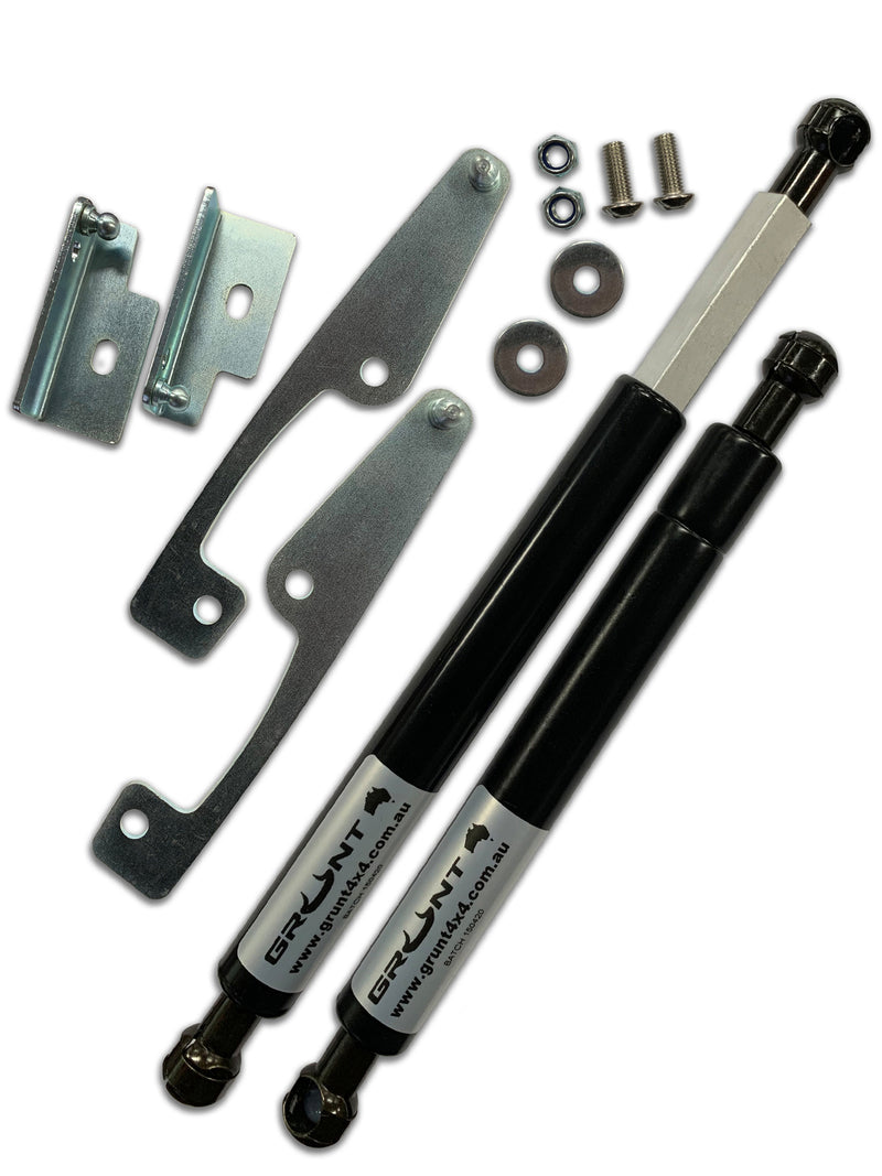 Grunt 4x4 - tailgate strut assist system for Toyota Hilux 2015-2024 Including Rouge (Single Handle) GUDS-TH21SR5SS