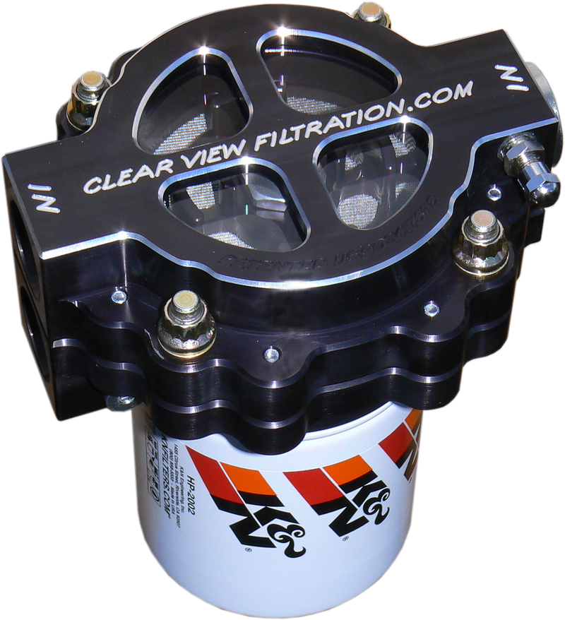 Clear View Filtration - 4" SCREW-ON OIL FILTER 115-MICRON BLACK BC400-115-B