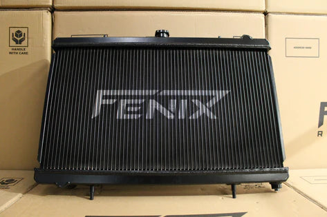 Fenix Radiators - Nissan 180SX / S13 Silvia SR20DET Full Alloy Performance Radiator, Custom Shroud & Spal Fans.