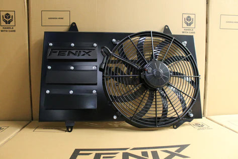 Fenix Radiators - Nissan R32 Skyline Custom Built Shroud & 16" 3000CFM Spal Fan.