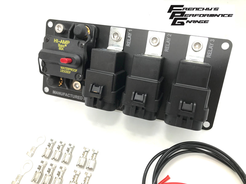 Frenchy's Performance Garage - Single Twin Triple Relay Wiring Kits with Circuit Breaker FPG-109A FPG-109B FPG-109C