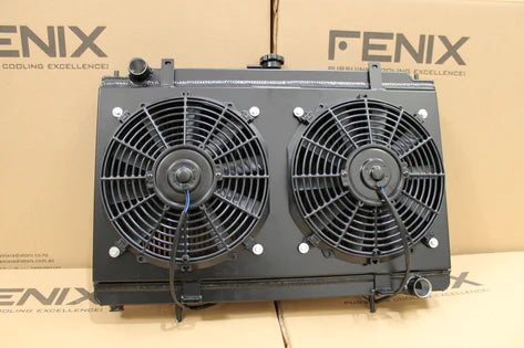 Fenix Radiators - Nissan Silvia S14-S15 SR20DET Full Alloy Performance Radiator & Fan Shroud Kit.