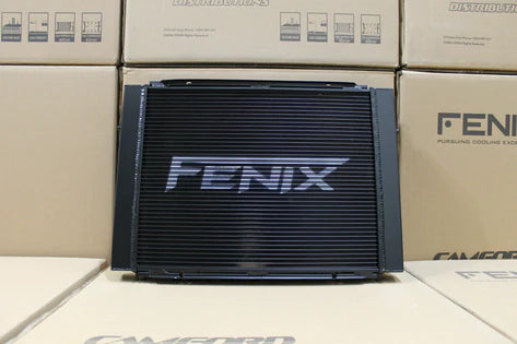 Fenix Radiators - Holden VN-VP-VR-VS V8 Full Alloy Performance Manual Radiator, Custom Shroud & Spal 16" 3000CFM Fan.