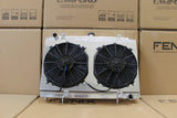 Fenix Radiators - Nissan Silvia S14-S15 SR20DET Full Alloy Performance Radiator & Fan Shroud Kit.