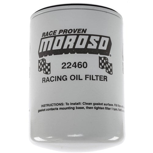 MOROSO - Racing Oil Filter Burst Strength: 350 psi(max) Suit Chevy, 13/16" -16 UNF thread, long design (5-1/4" high) - MO22460