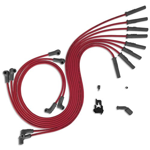 MSD - Super Conductor Spark Plug Lead Set 8.5mm, Red, Universal Chev/Holden GEN 111 LS1, LS2, LS6, LS7 - MSD32079