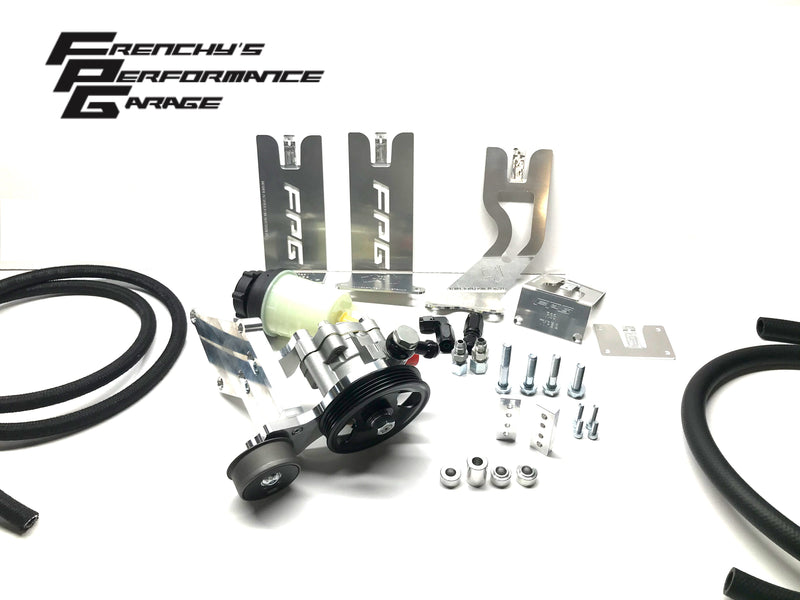 Frenchy's Performance Garage - Nissan RB Power Steering Kit RB20/25/26/30 Billet Mount Adjustable FPG-038