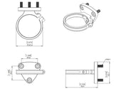 Turbosmart - Fuel Pressure Regulator Billet Mounting Bracket (Black)