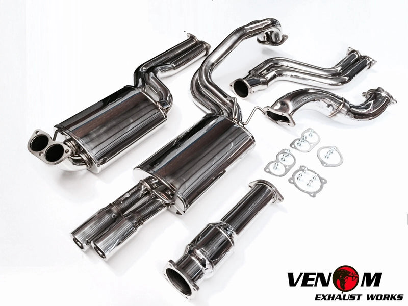 VENOM EXHAUST - BA BF Turbo Back System Sedan - Ford XR6 XR6T F6 FORCE 6 FPV