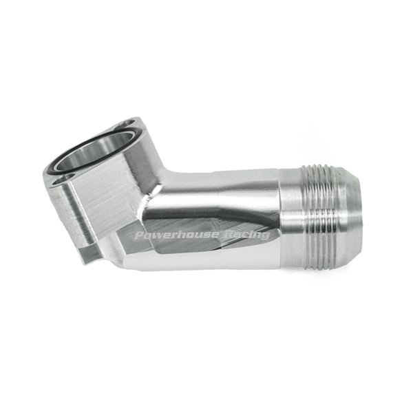 Power House Racing -20AN Upper Waterneck, Non-Bypass (Machined Finish) - PHR 01010620.M