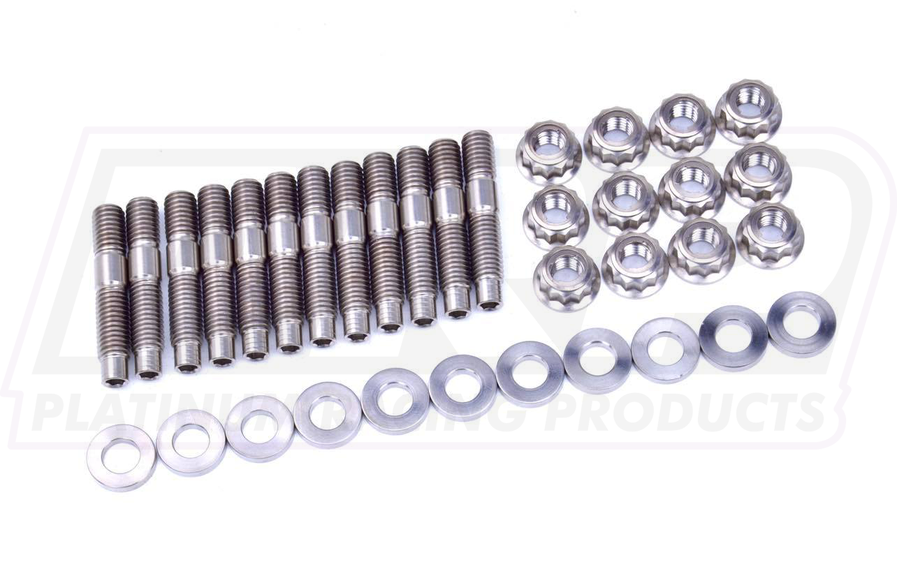 BLOX Racing SUS303 Stainless Steel Intake Manifold Stud Kit M8 x 1.25mm 55mm in Length - 9-piece