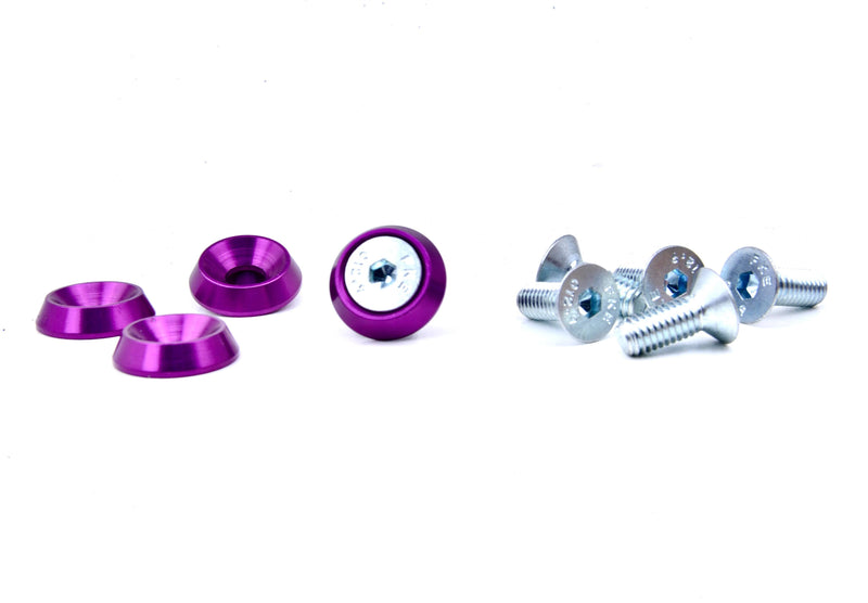 Platinum Racing Products - M6 x 20mm Countersunk Vehicle Dress Up Bolts and Washers