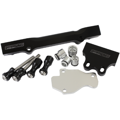 Aeroflow - Gen 2 Billet Fuel Rail Kit, Black Finish Suits Mazda Rotary Series 6-8 RX7